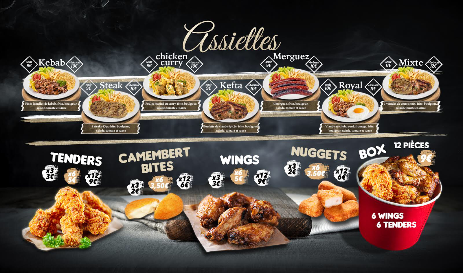 Menu items